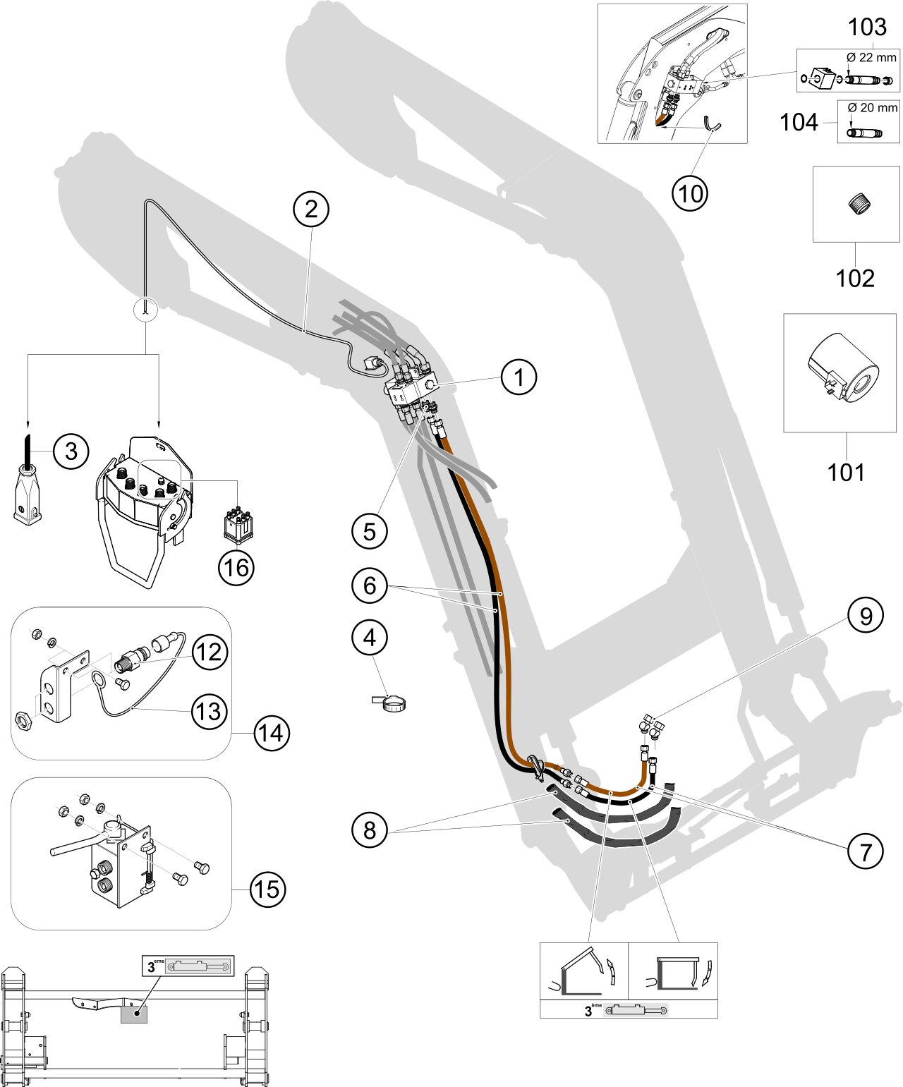 3rd Function Electro Assembly