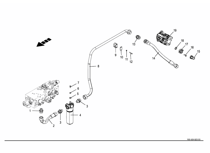 Hydraulics - pressure lines / pump