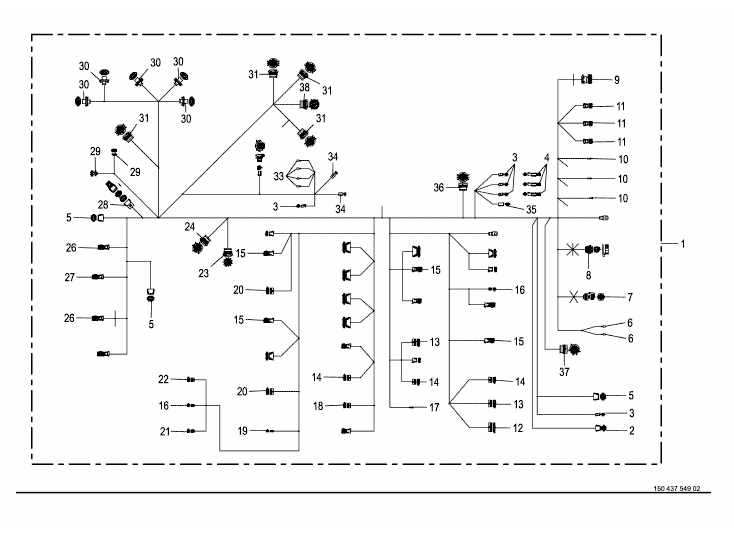 Cable harness - console