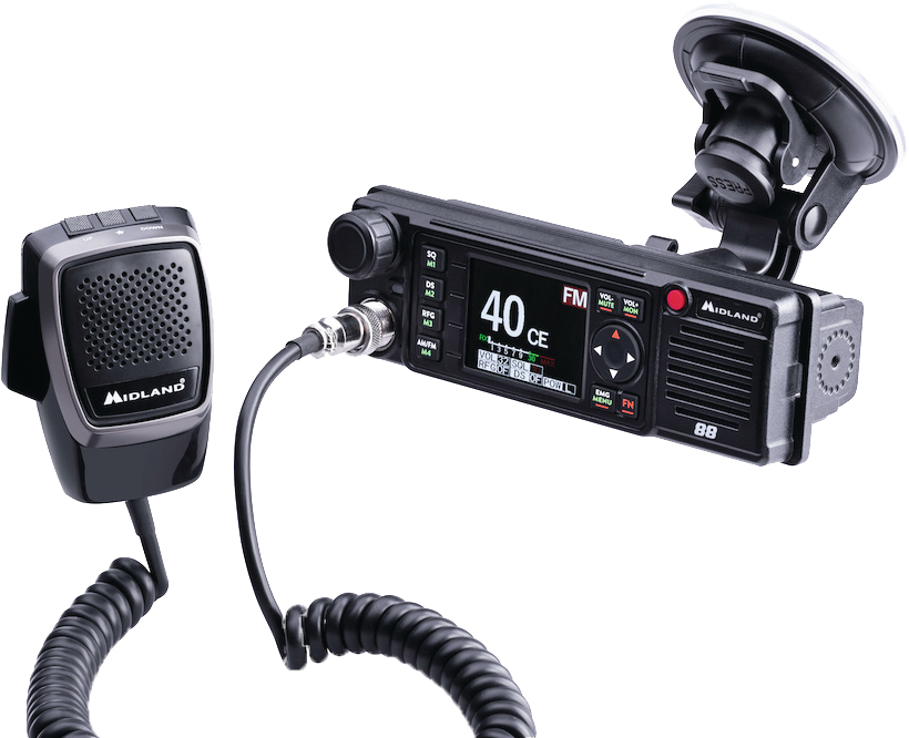 Midland M-88 CB-walkie-talki, C1435 colour display VOX, 12/24V-image