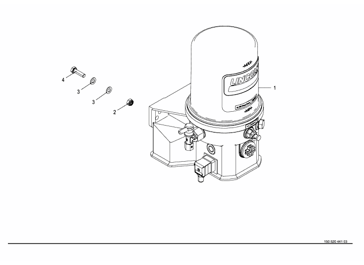 Central smörjning - elektrisk pump EP-1 12V