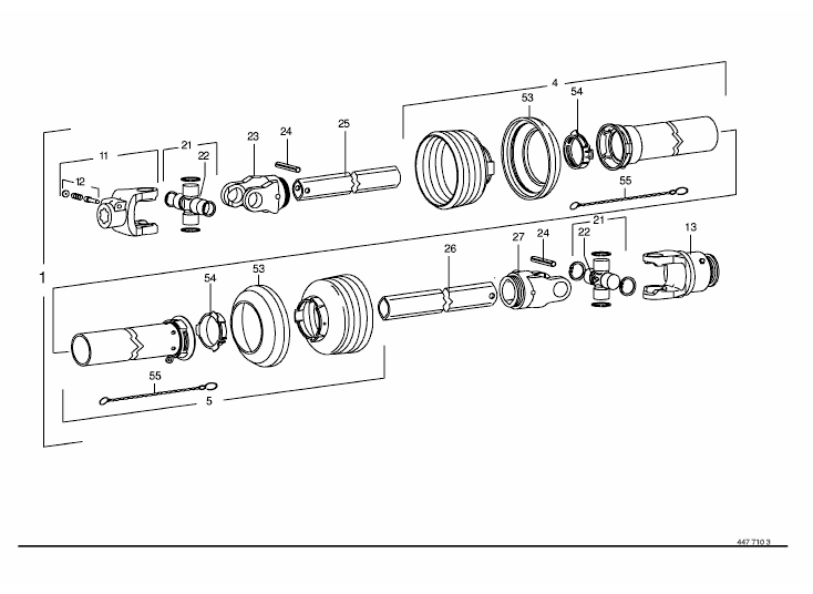 P.T.O shafts Walterscheid W 2400-SD25-910-F5/1R