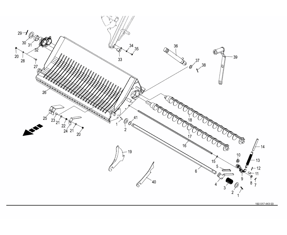 Cutting mechanism - 26 blades