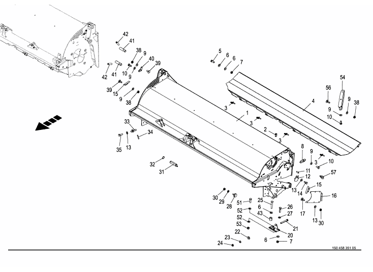 Conditioner housing lateral