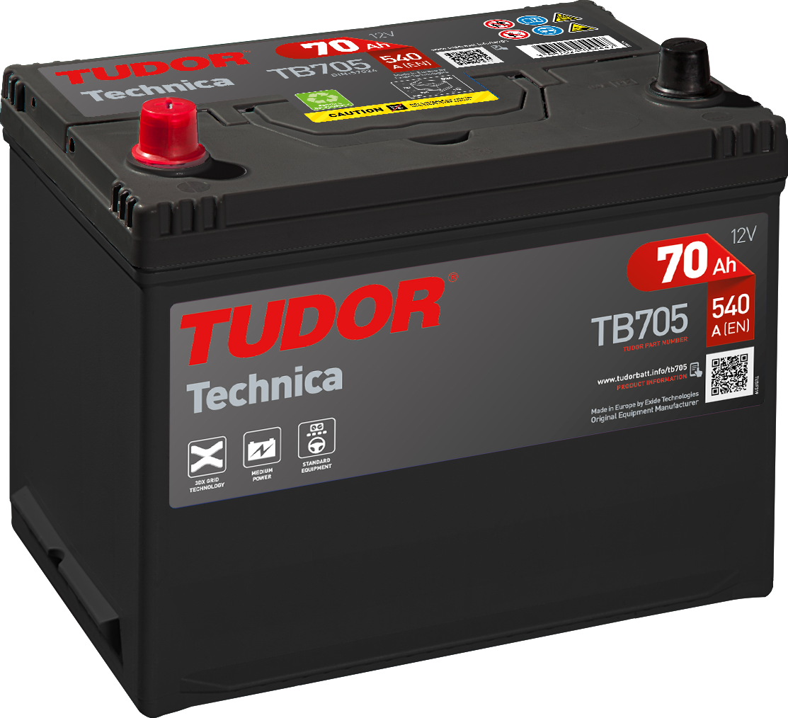 Tudor Technica, 12V 70Ah, TB705