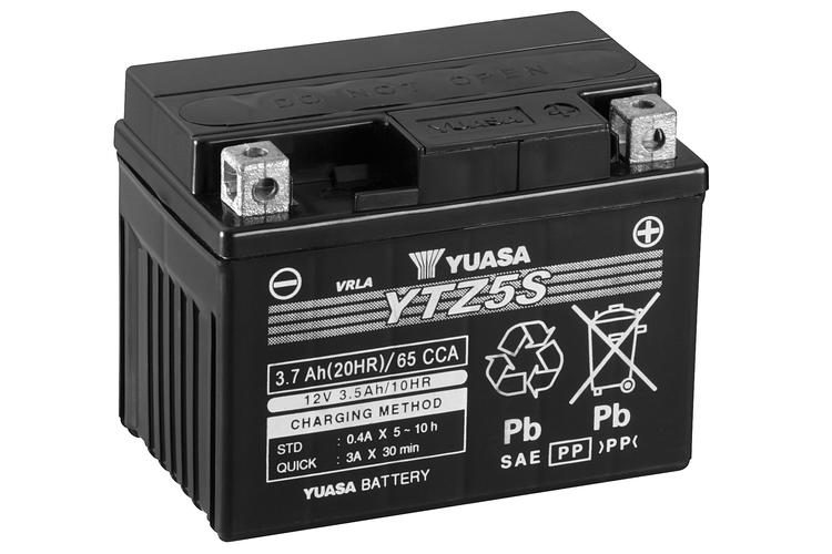 Yuasa MC YTZ5S Hög Effekt AGM, 12V 3,7 Ah, YTZ5S-image