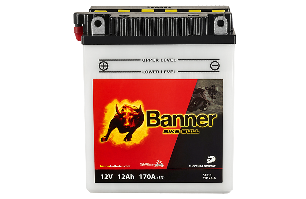 Banner MC Batteri YB12A-A, 12V 12Ah, 51211-image
