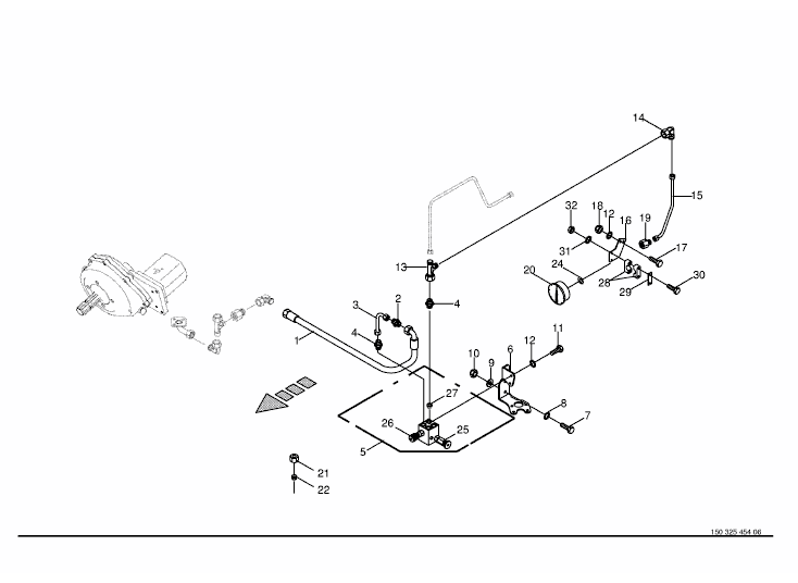 Connection block for pressure