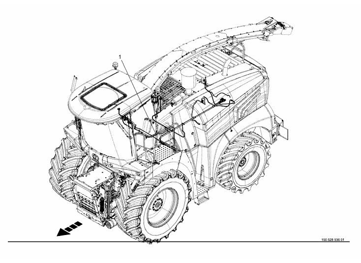 Kabelhärva - bak / motor