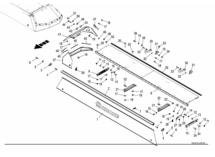 Front guard left / right