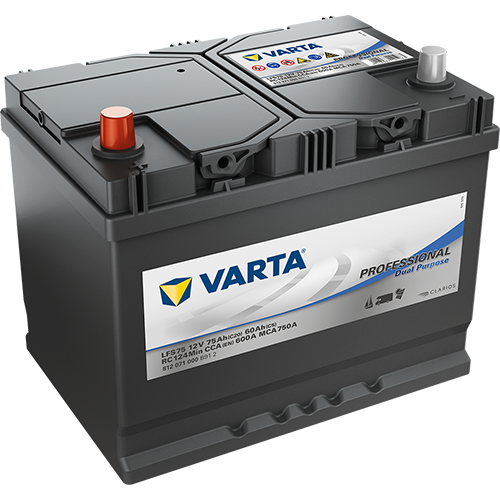 Varta, Professional Dual Purpose, 12V 75Ah, LFS75