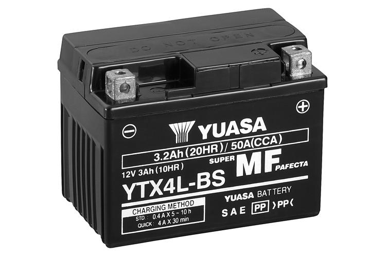 Yuasa MC YTX4L-BS MF AGM, 12V 3,2 Ah, YTX4L-BS