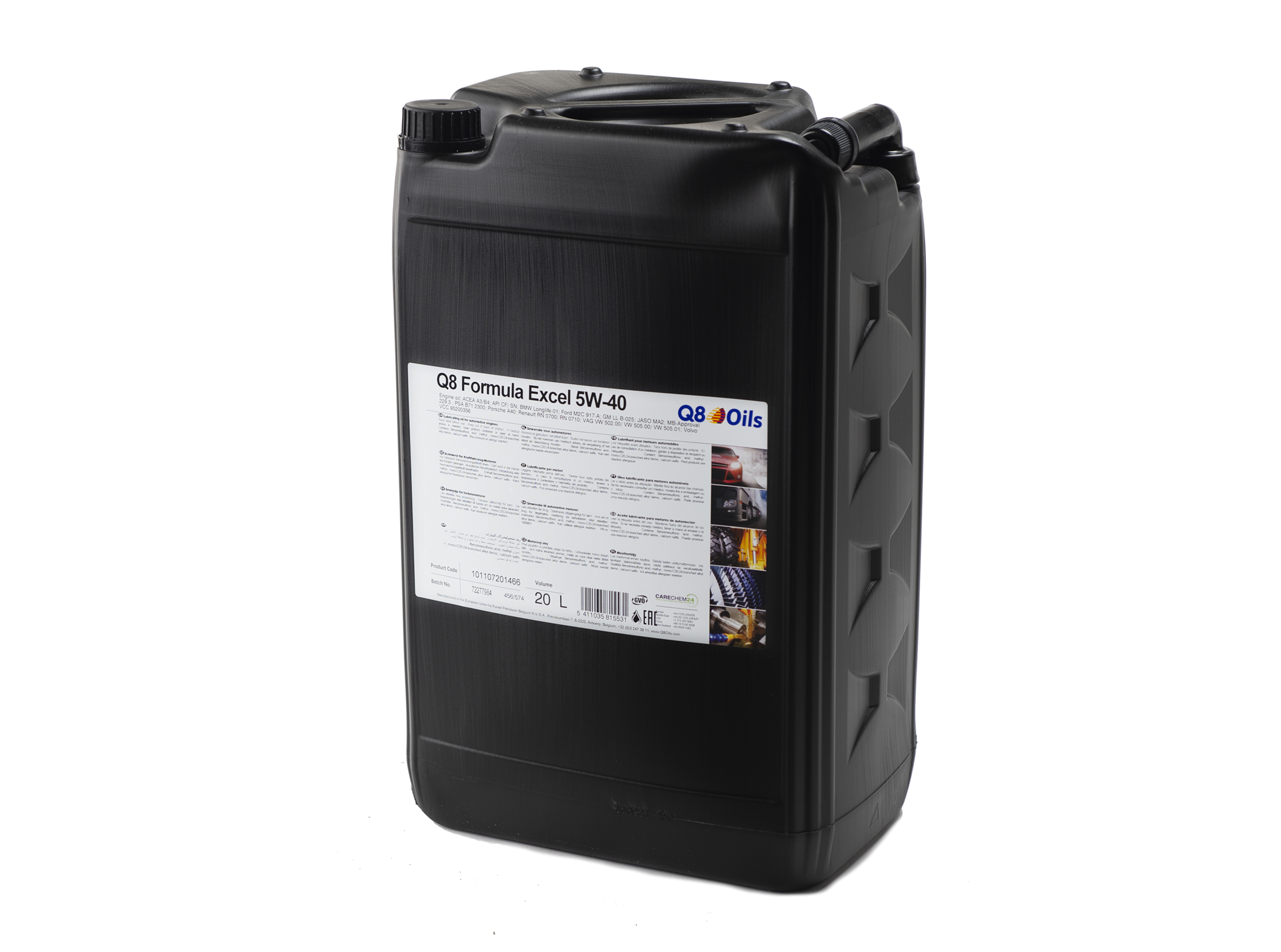 Q8 Formula Excel, 5W-40, 20 liter dunk-image