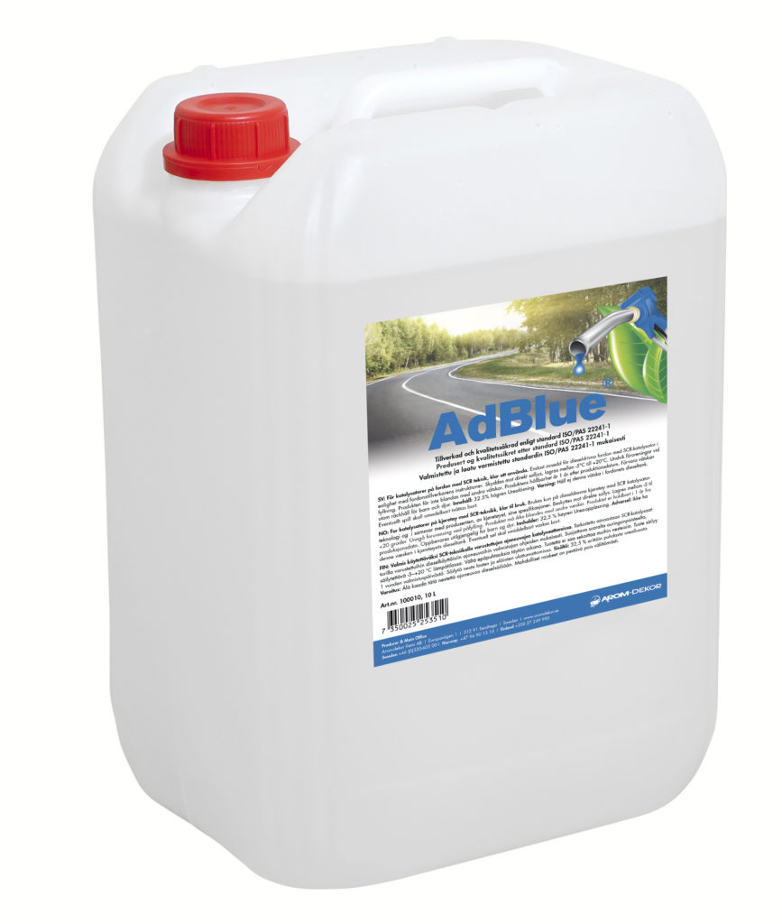 Arom-Dekor AdBlue, 10 liter dunk med pip (40-pack)