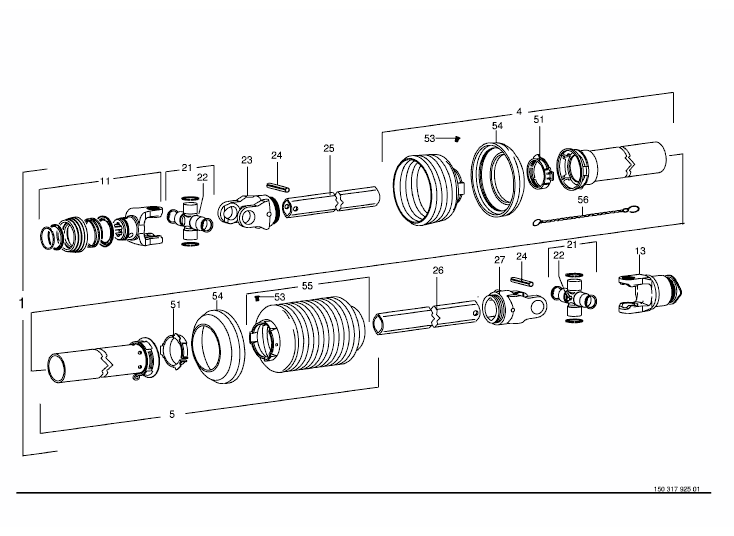 Main universal shaft Walterscheid