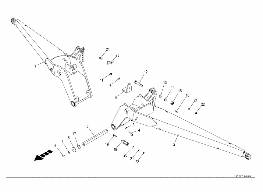 Upphängnings arm