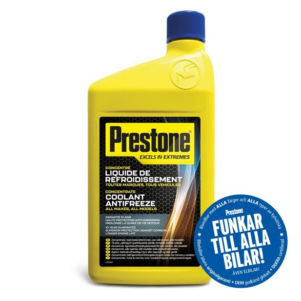 Prestone Coolant/Antifreeze, koncentrerad kylarvätska, 1 liter flaska (12-pack)-image