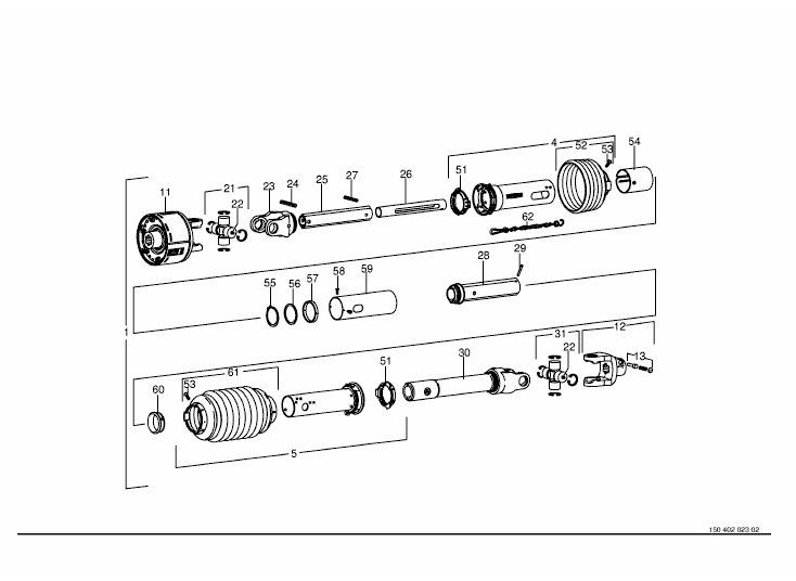 Universal shaft