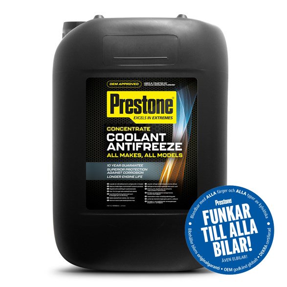 Prestone Coolant/Antifreeze, koncentrerad kylarvätska, 20 liter dunk