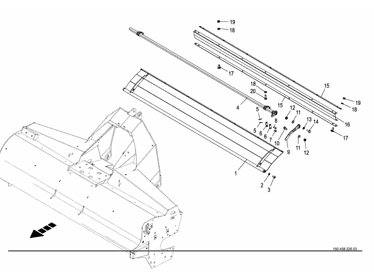 Conditioner flap -front