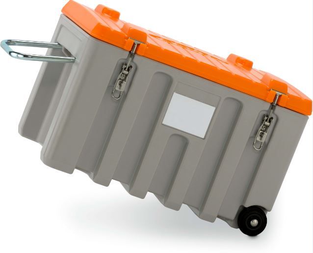 CEMbox vagn 150 liter, grå/orange