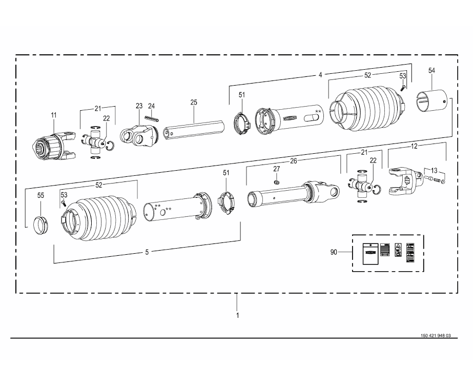 Universal shaft