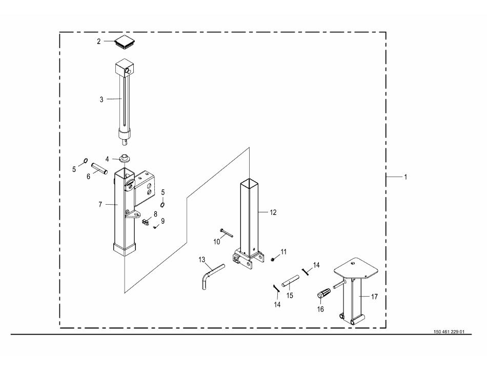 Hydraulisk stödfot 1 - tillval