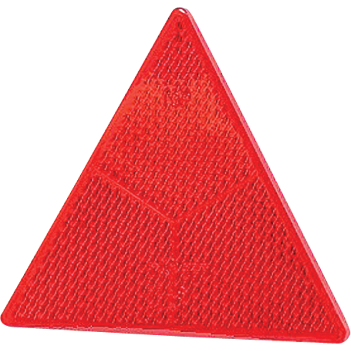 Strands trekantig reflex, 155x135mm, röd-image