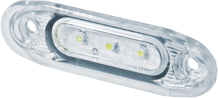 Strands positionsljus SLD, vit LED, vitt glas, 12-24V DC-image