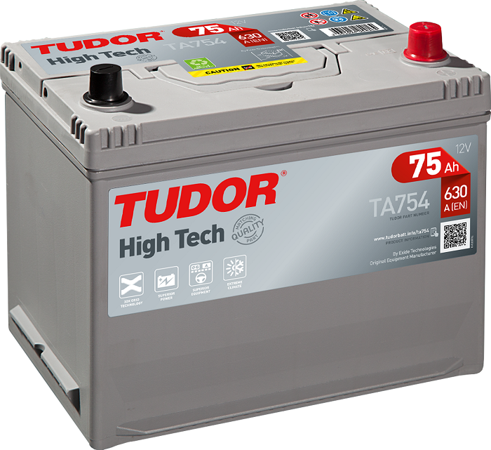 Tudor High Tech, 12V 75Ah, TA754