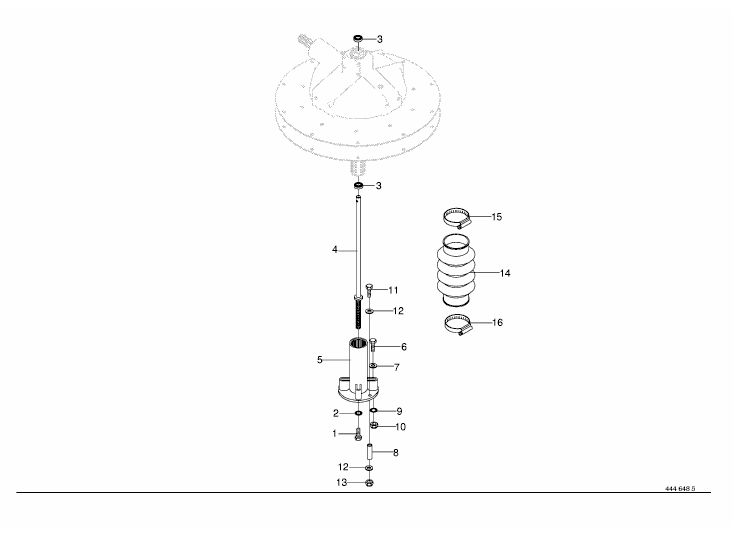 Profile cover / Spindle