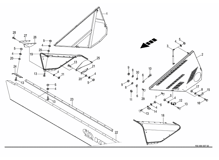 External hood / Prorecting skirt