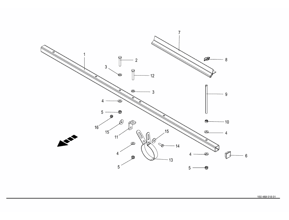 31.0 Tine guard support