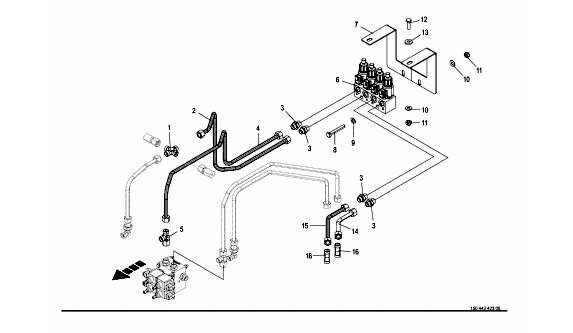 Hydraulik - lyft av strängmatta