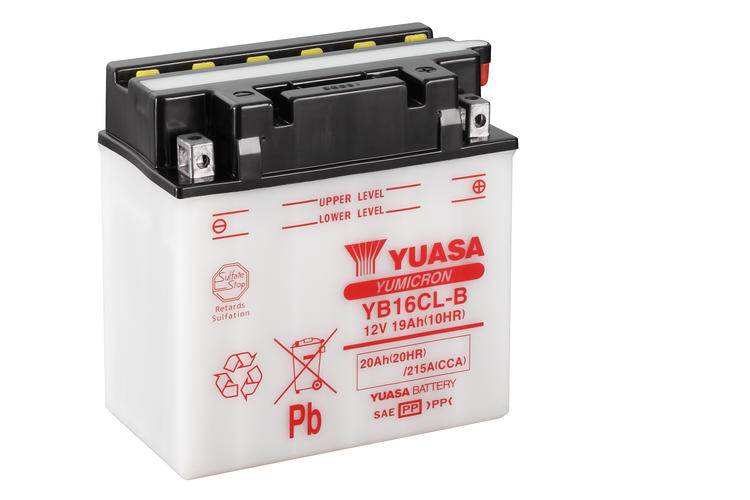 Yuasa MC YB16CL-B, 12V 20 Ah, YB16CL-B