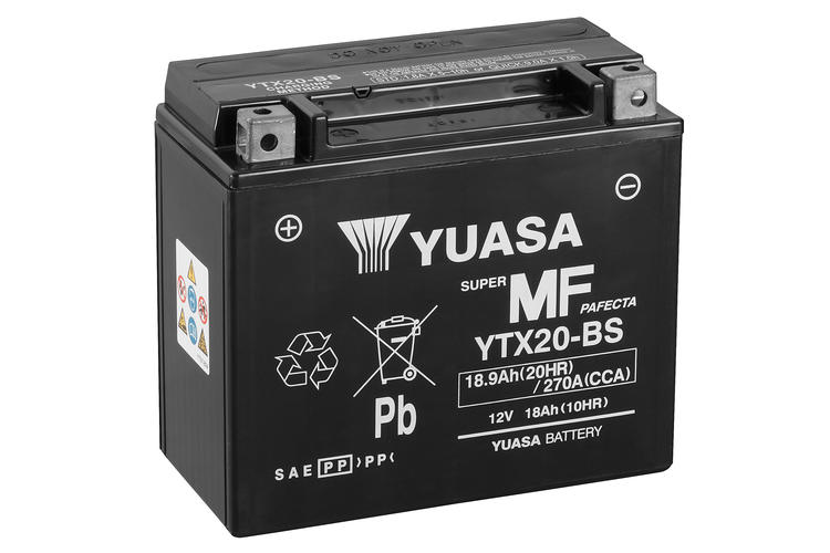 Yuasa MC YTX20-BS MF AGM, 12V 18,9 Ah, YTX20-BS