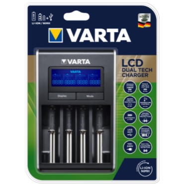 Varta batteriladdare LCD Dual Tech, 57676101401