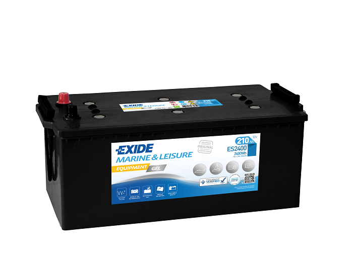 Exide Equipment Marine & Leisure GEL, 12V 210Ah, ES2400-image