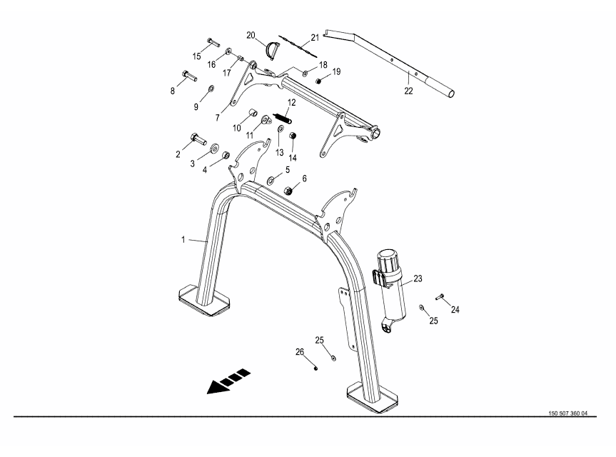 6.0 Rear support jack