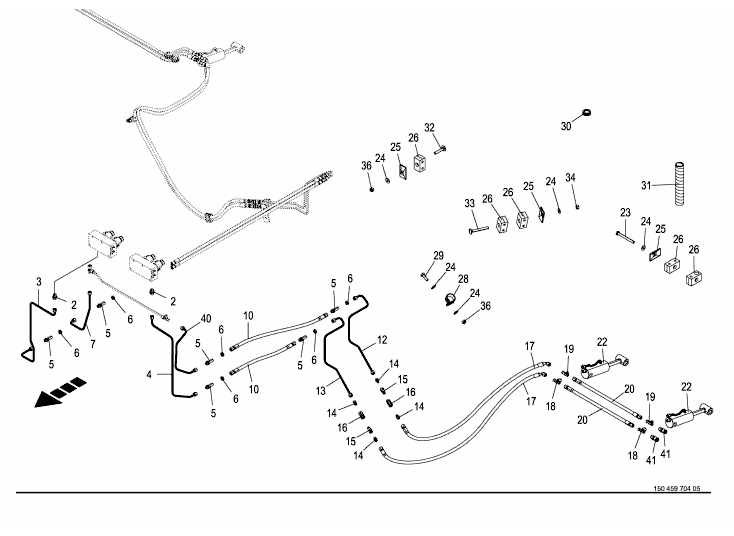 Hydraulics - Cross conveyor