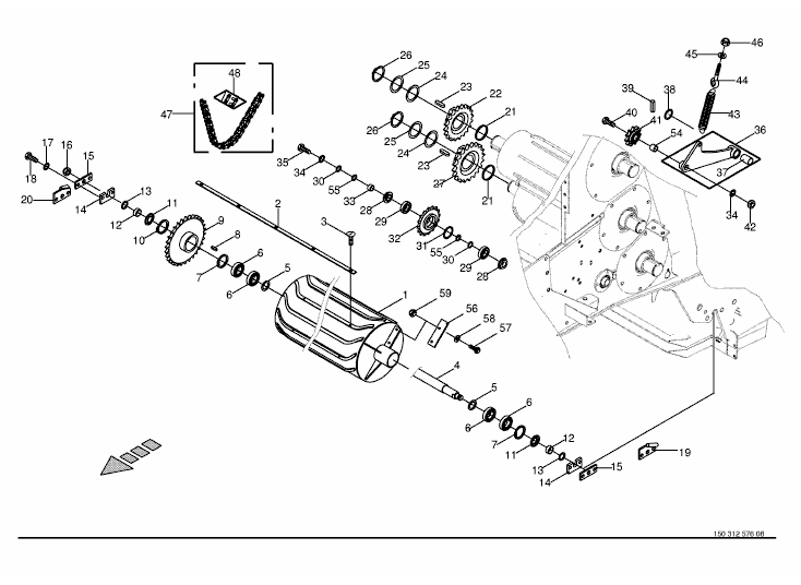 Starter roller / Chain drive