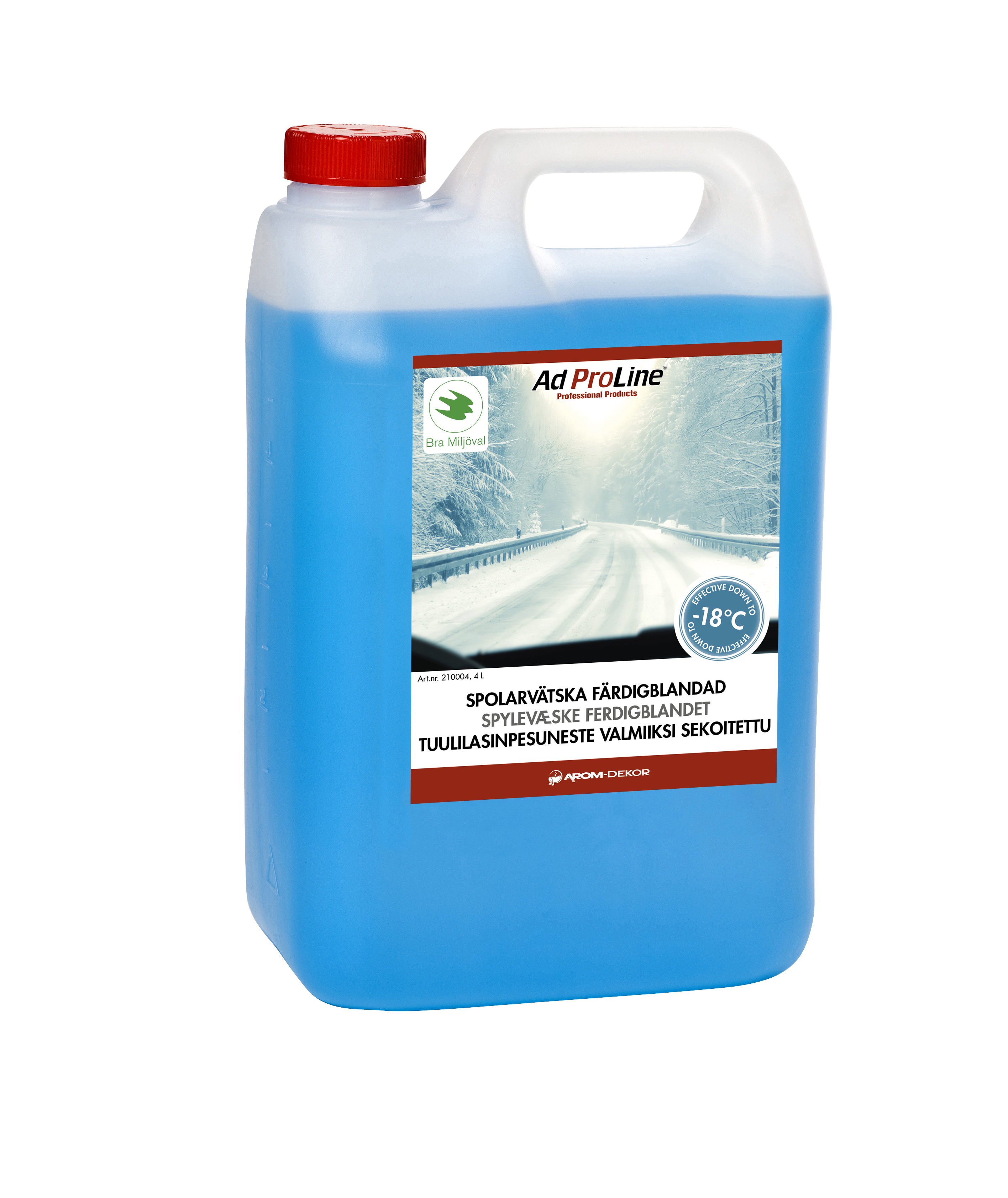 AdProLine® Spolarvätska Färdigblandad -18°C,  4 liter dunk (6-pack)-image