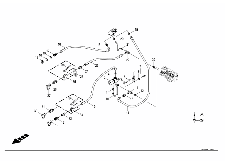 Hydraulics - pressure lines / LS connection