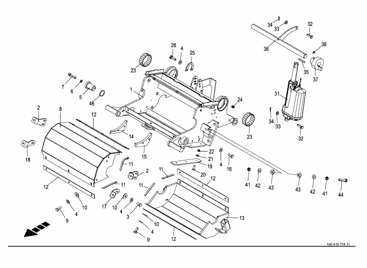 Housing - mouting parts