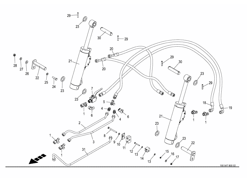 76.0 Hydraulic rear frame lifting -optional