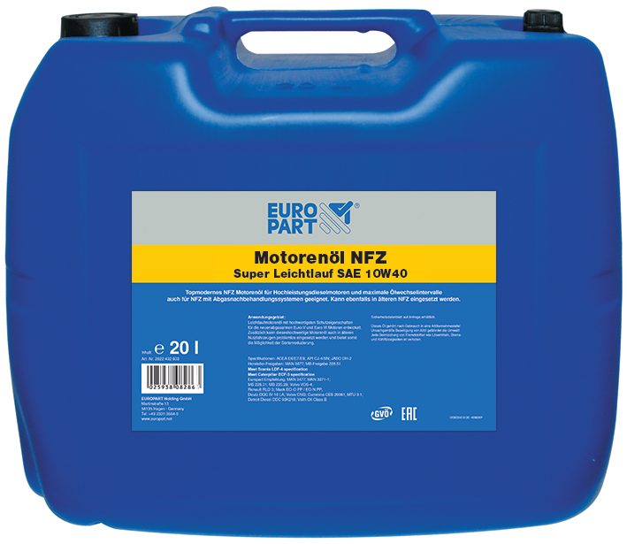 Europart Motorolja NFZ Super, Semisyntet, 10W-40, 20 liter dunk-image