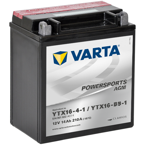 Varta MC AGM YTX16-BS,-1 12V 14Ah, 514901