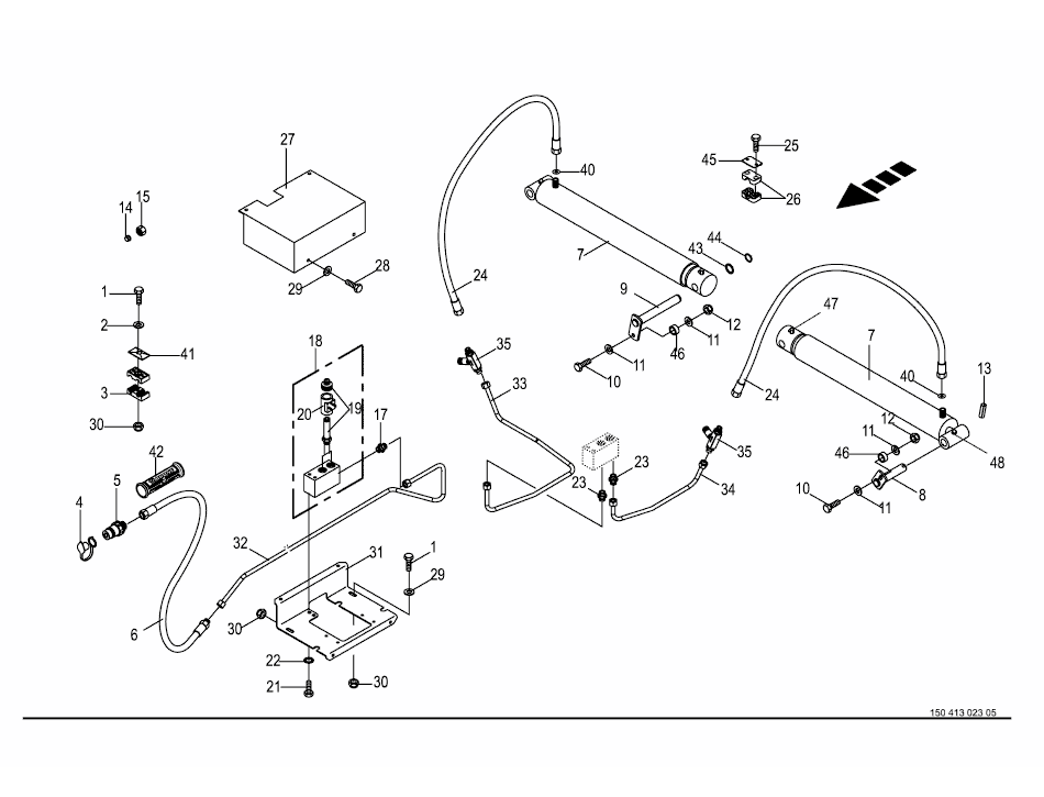 Hydraulik-elektrisk lyft.