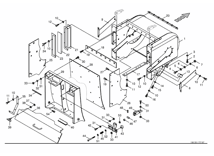 Discharge accelerator housinge -spring-mounted