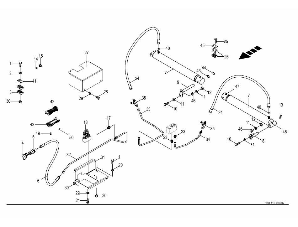 Hydraulik-elektrisk lyft.